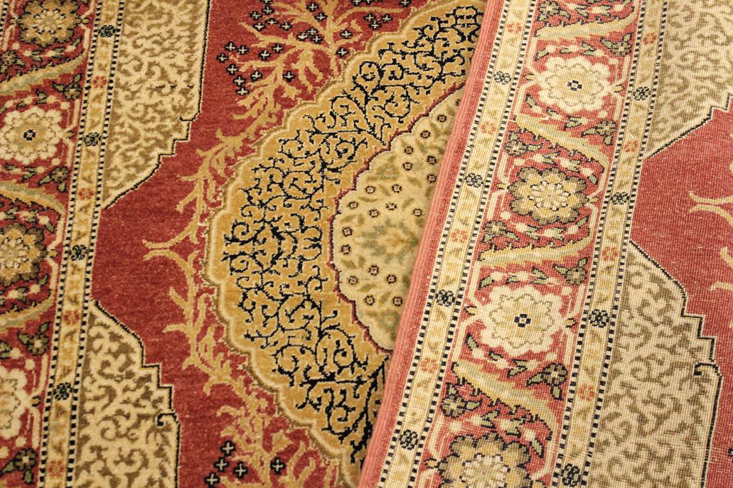 handmade Traditional Design Pink Rust Hand Knotted RECTANGLE 100% WOOL area rug 4'X6'