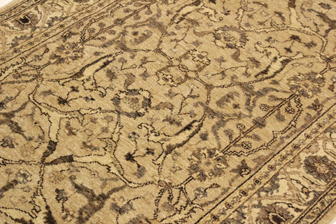 handmade Traditional Kafkaz Tan Beige Hand Knotted RECTANGLE 100% WOOL area rug 4x6
