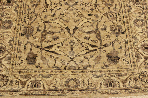 handmade Traditional Kafkaz Tan Beige Hand Knotted RECTANGLE 100% WOOL area rug 4x6