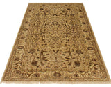 handmade Traditional Kafkaz Tan Beige Hand Knotted RECTANGLE 100% WOOL area rug 4 x 6