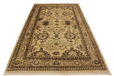 handmade Traditional Kafkaz Tan Beige Hand Knotted RECTANGLE 100% WOOL area rug 4 x 6