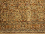 handmade Traditional Tabriz Tan Brown Hand Knotted RECTANGLE 100% WOOL area rug 4x7