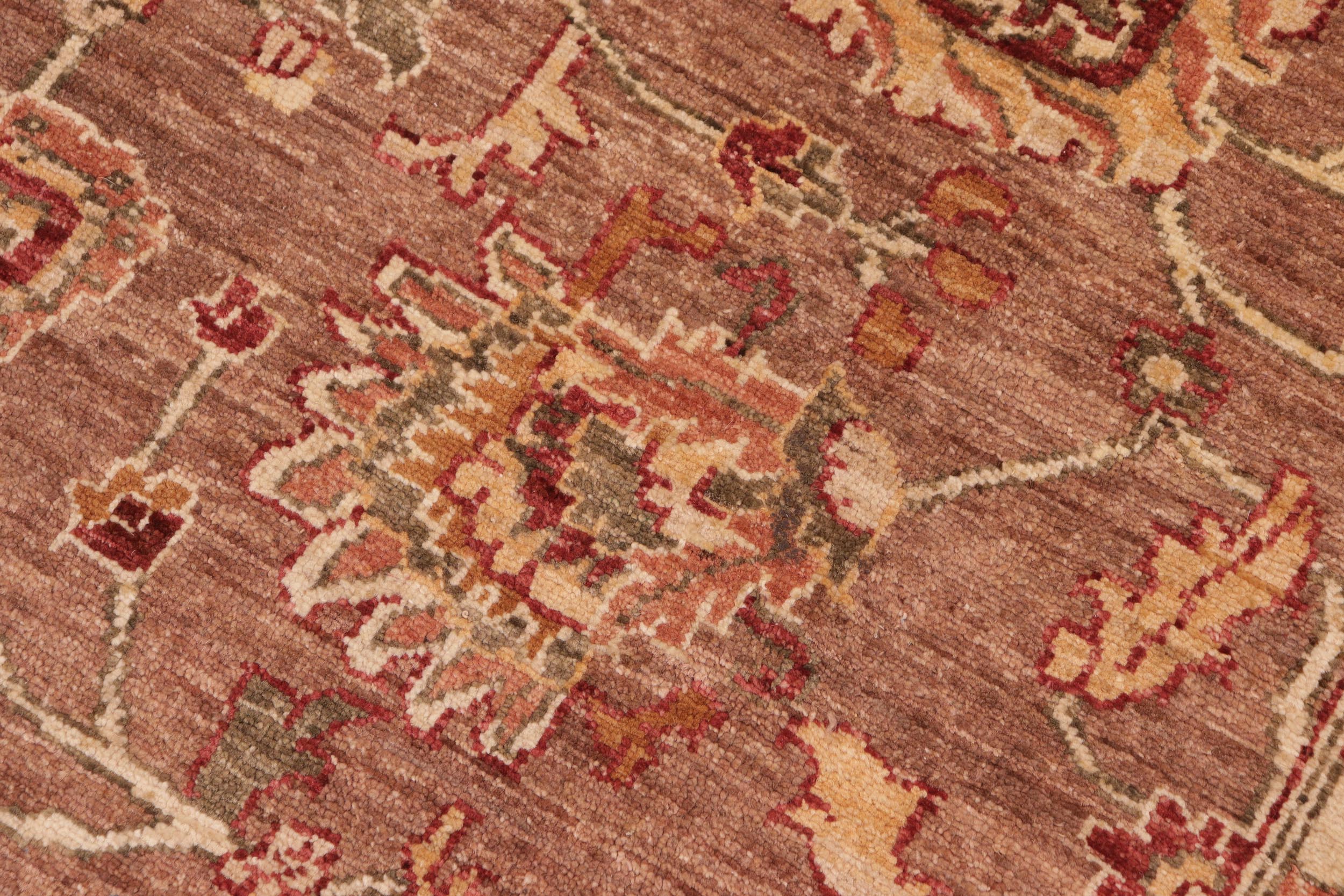 handmade Traditional Kafkaz Brown Green Hand Knotted RECTANGLE 100% WOOL area rug 8x11