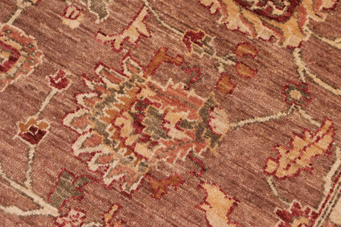 handmade Traditional Kafkaz Brown Green Hand Knotted RECTANGLE 100% WOOL area rug 8x11