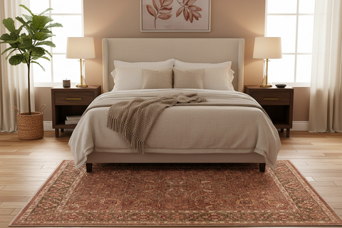 handmade Traditional Kafkaz Brown Green Hand Knotted RECTANGLE 100% WOOL area rug 8x11