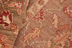 handmade Traditional Kafkaz Brown Green Hand Knotted RECTANGLE 100% WOOL area rug 8X11