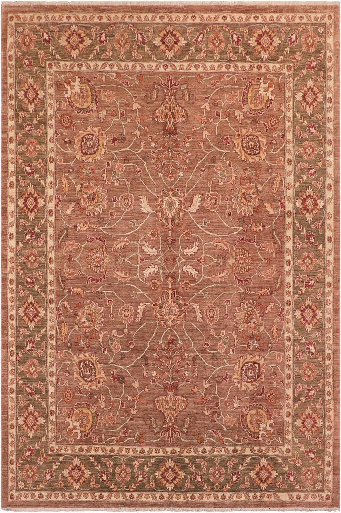 handmade Traditional Kafkaz Brown Green Hand Knotted RECTANGLE 100% WOOL area rug 8X11