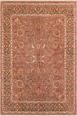 handmade Traditional Kafkaz Brown Green Hand Knotted RECTANGLE 100% WOOL area rug 8X11