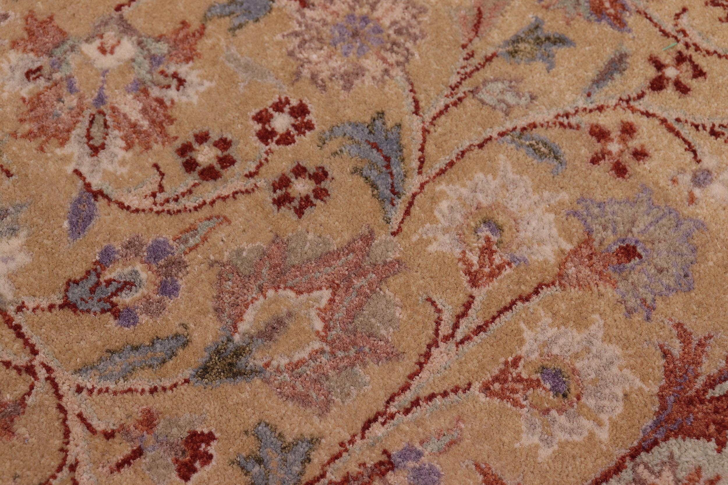 handmade Traditional  Brown Green Hand Knotted RECTANGLE 100% WOOL area rug 8' x 11'