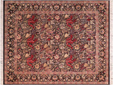 Art Nouveau William Morris Rosy Wool Rug - 8'1'' x 9'10''