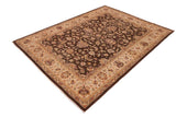 handmade Traditional Kafkaz Brown Ivory Hand Knotted RECTANGLE 100% WOOL area rug 10 x 13