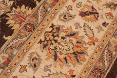 handmade Traditional Kafkaz Brown Ivory Hand Knotted RECTANGLE 100% WOOL area rug 10X13