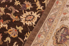 handmade Traditional Kafkaz Brown Ivory Hand Knotted RECTANGLE 100% WOOL area rug 10X13