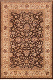handmade Traditional Kafkaz Brown Ivory Hand Knotted RECTANGLE 100% WOOL area rug 10 x 13
