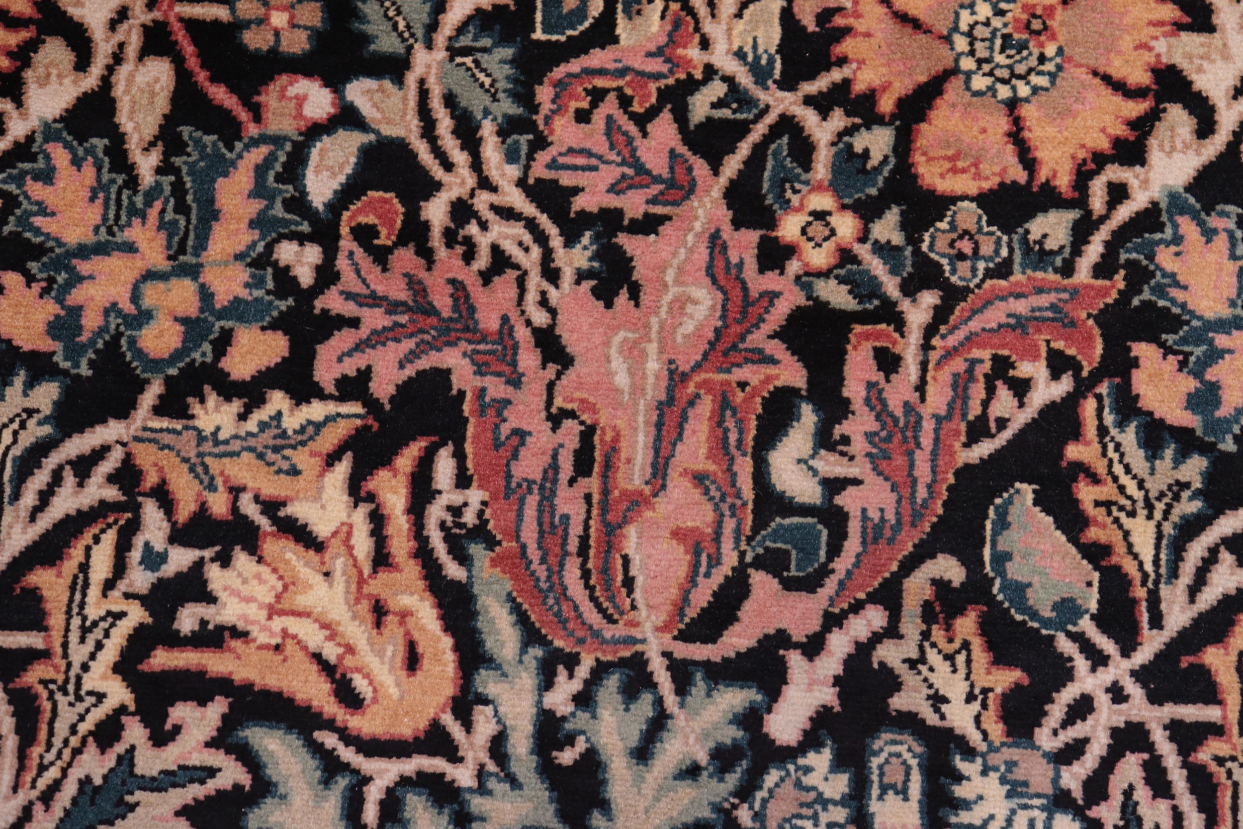 handmade Transitional Gulshanayub Black Beige Hand Knotted RECTANGLE 100% WOOL area rug 8' x 10'