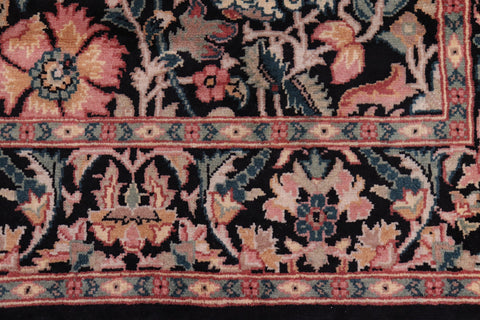 handmade Transitional Gulshanayub Black Beige Hand Knotted RECTANGLE 100% WOOL area rug 8' x 10'