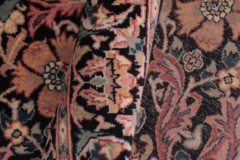 handmade Transitional Gulshanayub Black Beige Hand Knotted RECTANGLE 100% WOOL area rug 8' x 10'