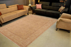 handmade Traditional Kafkaz Gold Tan Hand Knotted RECTANGLE 100% WOOL area rug 8X10