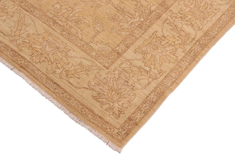 handmade Traditional Kafkaz Gold Tan Hand Knotted RECTANGLE 100% WOOL area rug 8x10