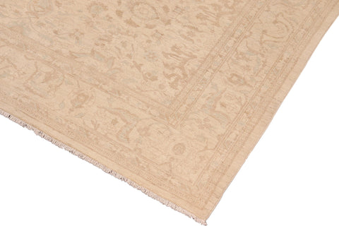handmade Modern Kafkaz Beige Tan Hand Knotted RECTANGLE 100% WOOL area rug 8' x 10'