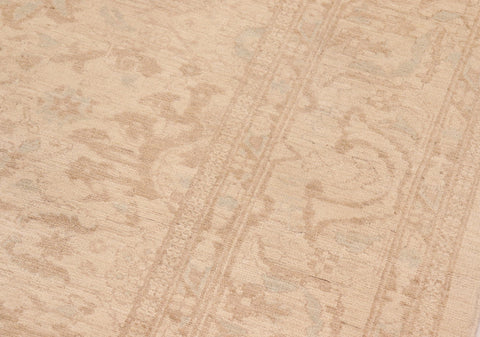 handmade Modern Kafkaz Beige Tan Hand Knotted RECTANGLE 100% WOOL area rug 8' x 10'