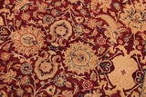 Antique Tabriz Emmeline Aubergine/Blue Wool Rug - 9'2'' x 12'2''