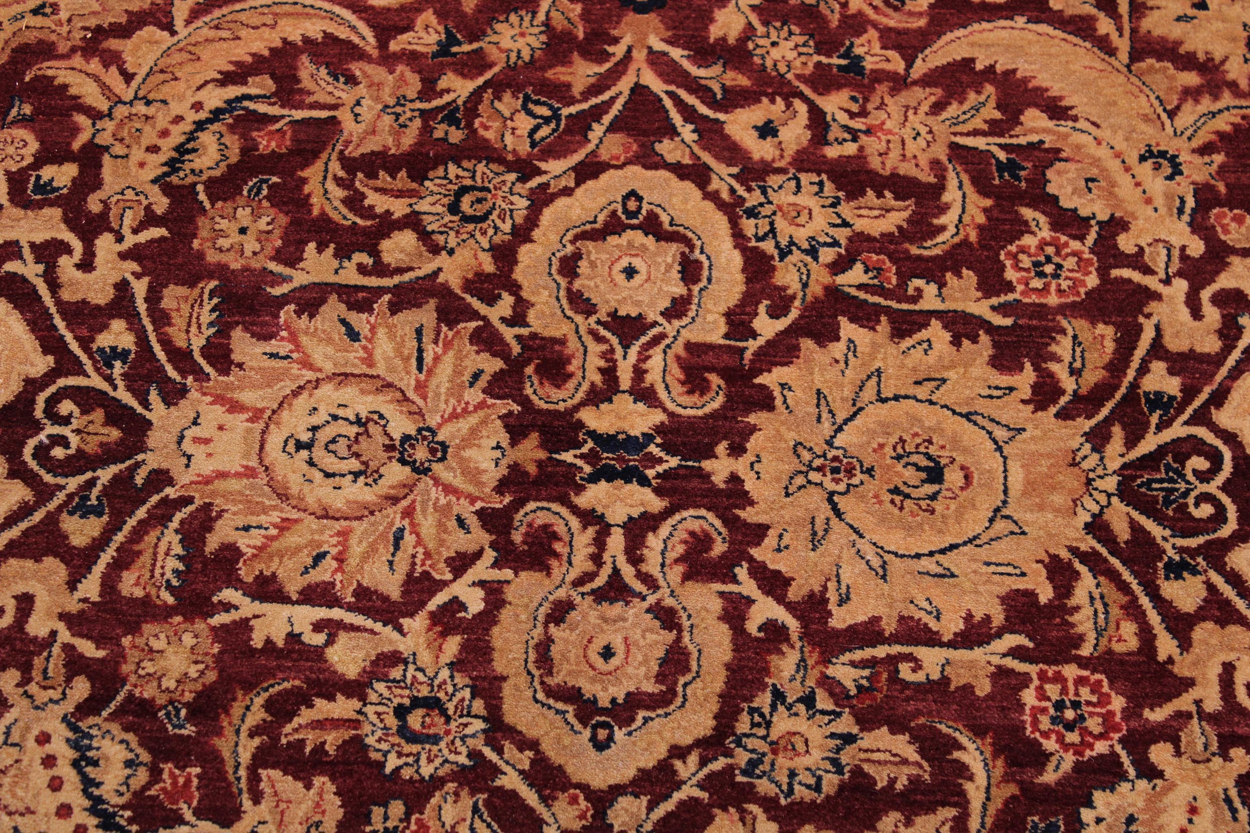 handmade Traditional Tabriz Red Blue Hand Knotted RECTANGLE 100% WOOL area rug 9x12