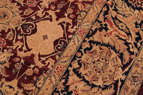 handmade Traditional Tabriz Red Blue Hand Knotted RECTANGLE 100% WOOL area rug 9x12