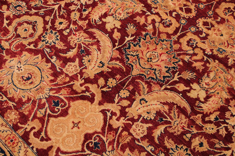 handmade Traditional Tabriz Red Blue Hand Knotted RECTANGLE 100% WOOL area rug 9 x 12