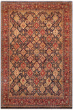 Semi-Antique Clara Blue/Red Wool Rug - 9'1'' x 12'4''