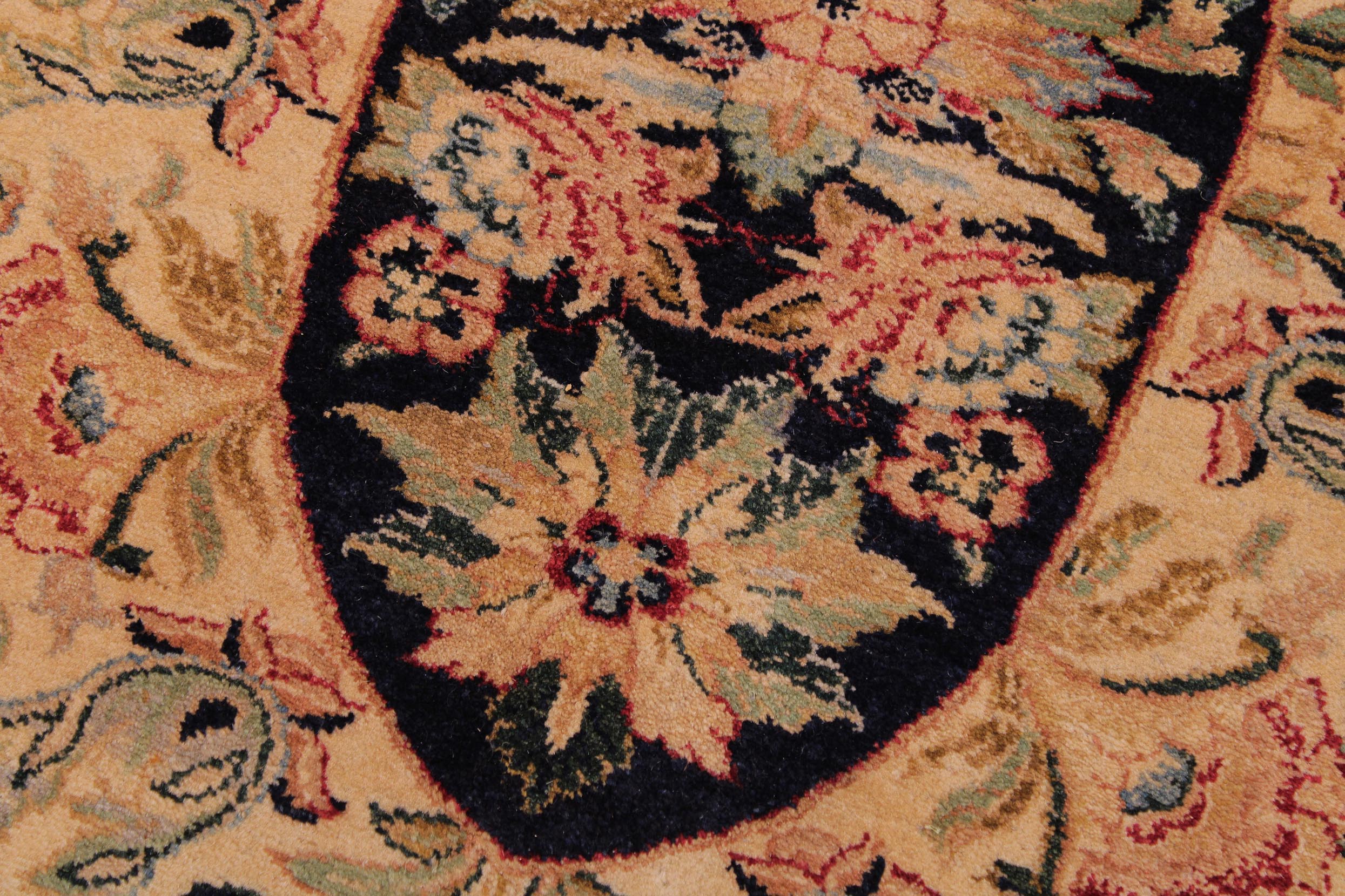 handmade Traditional Tamour Blue Lt. Tan Hand Knotted RECTANGLE 100% WOOL area rug 9x13