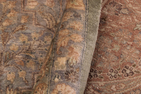 handmade Traditional Compartment Lt. Green Rust Hand Knotted RECTANGLE 100% WOOL area rug 9x12