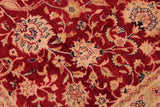 Semi-Antique Agra Harrison Red/Blue Wool Rug - 9'2'' x 11'6''
