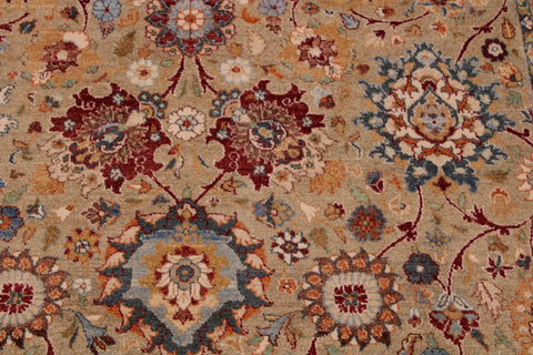 handmade Traditional Tabriz Lt. Gray Drk. Red Hand Knotted RECTANGLE 100% WOOL area rug 9 x 12