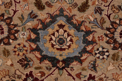 handmade Traditional Tabriz Lt. Gray Drk. Red Hand Knotted RECTANGLE 100% WOOL area rug 9x12