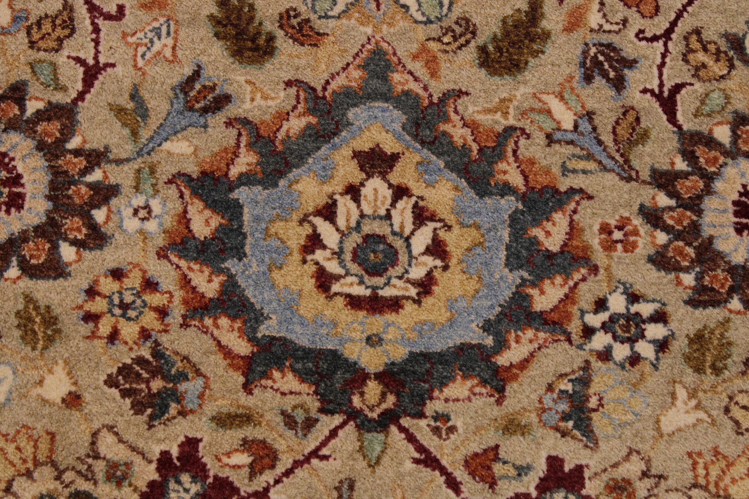 handmade Traditional Tabriz Lt. Gray Drk. Red Hand Knotted RECTANGLE 100% WOOL area rug 9 x 12