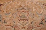 Vintage Firdous Watson Green/Tan Wool Rug - 9'2'' x 12'8''
