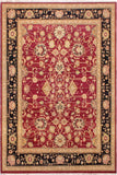Traditional Sina Madison Red Black Hand Knotted Area rugs 9 x 12