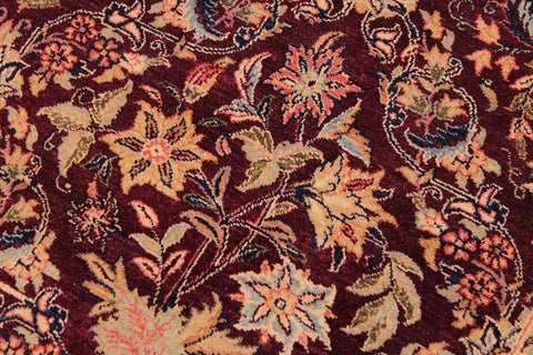 Semi-Antique Megan Aubergine/Aubergine Wool Rug - 9'1''X11'10''