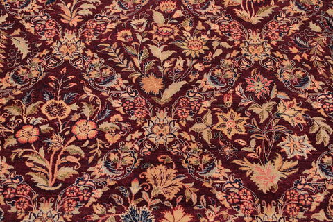 Semi-Antique Megan Aubergine/Aubergine Wool Rug - 9'1''X11'10''
