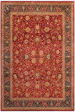 Traditional Kashan Baylor Red Blue Hand Knotted Area rugs 9 x 12