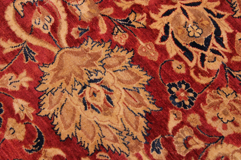 handmade Traditional Kashan Red Blue Hand Knotted RECTANGLE 100% WOOL area rug 9 x 12