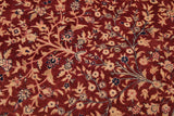 Vintage Kashan Julianna Drk. Red/Blue Wool Rug - 9'2'' x 11'11''