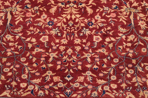 Vintage Kashan Julianna Drk. Red/Blue Wool Rug - 9'2''X11'11''