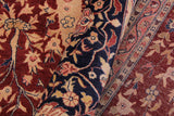 Vintage Kashan Julianna Drk. Red/Blue Wool Rug - 9'2'' x 11'11''