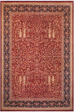 Vintage Kashan Julianna Drk. Red/Blue Wool Rug - 9'2'' x 11'11''