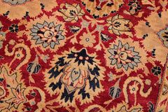 Vintage Persian Mahal Noah Red/Blue Wool Rug - 9'2''X12'0''