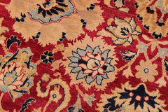 Vintage Persian Mahal Noah Red/Blue Wool Rug - 9'2''X12'0''
