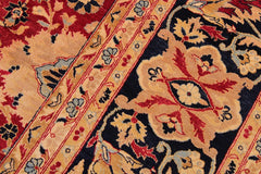 Vintage Persian Mahal Noah Red/Blue Wool Rug - 9'2''X12'0''