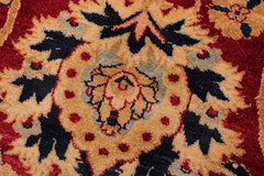 Vintage Persian Mahal Noah Red/Blue Wool Rug - 9'2''X12'0''